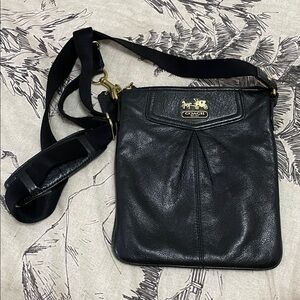 COACH Madison Black Leather Crossbody Bag